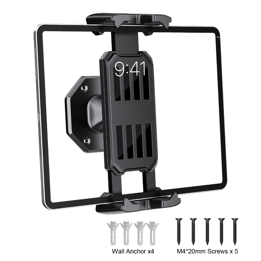Phone Accessory - ที่ยึดโทรศัพท์ติดผนัง ที่วางแท็บเล็ต ปรับระดับได้ หมุนได้ 360 องศา