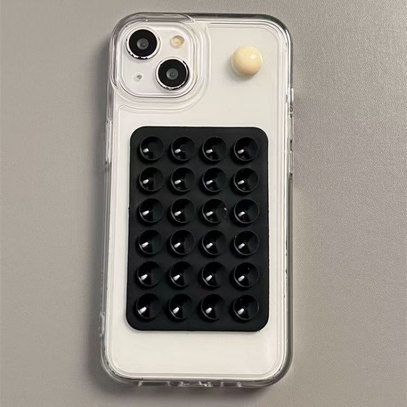 Phone Accessory - เคสโทรศัพท์ซิลิโคนพร้อมที่ยึดติดแน่น ไม่ลื่น ฐานยึดแบบสุญญากาศ ยึดเกาะได้ดี สำหรับถ่ายเซลฟี่และวิดีโอ