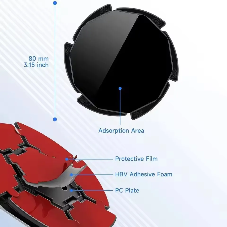 Phone Accessories Website - แผ่นรองโทรศัพท์ซิลิโคนกันลื่นสำหรับติดตั้งบนคอนโซลรถยนต์ ฐานยึดแบบดูดสูญญากาศ ใช้ได้กับคอนโซลโค้ง ป้องกันการลื่นหลุด ใช้ได้กับรถยนต์ทั่วไป