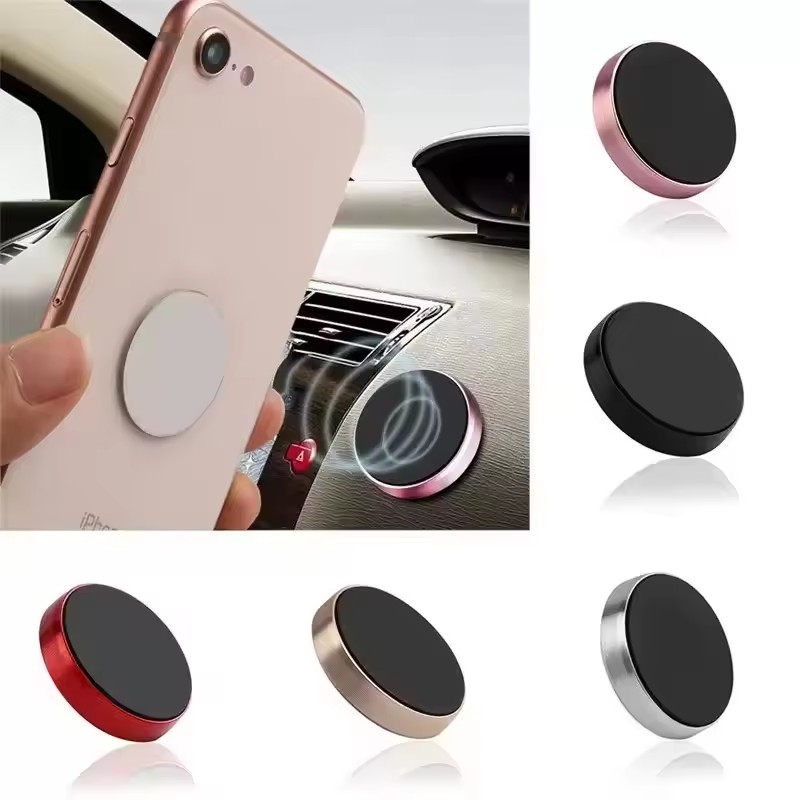 Phone Accessory - ที่วางโทรศัพท์ในรถยนต์แบบแม่เหล็ก ที่วางโทรศัพท์ในรถยนต์แบบสากลสำหรับไอโฟน เสี่ยวมี่ หัวเว่ย ซัมซุงแดชบอร์ดติดผนังสติกเกอร์แม่เหล็กติดรถยนต์