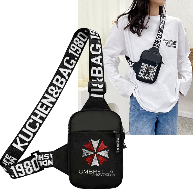 Phone Accessories For Men - เรซิเดนท์อีวิลกระเป๋าคาดเอวสำหรับผู้ชาย กระเป๋าใส่โทรศัพท์มือถือขนาดเล็ก กระเป๋าสะพายข้างลายอนิเมะ กระเป๋าคาดเอวผู้หญิง กระเป๋าอเนกประสงค์ กระเป๋าถือ