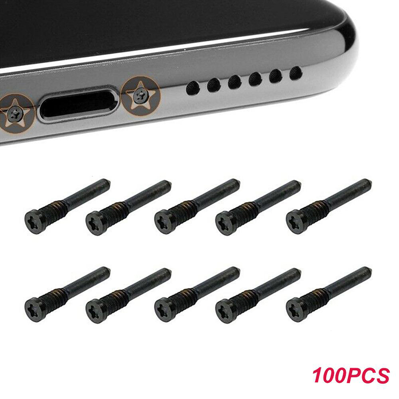 Phone Accessories And Repairs - สกรูหัวเพนทาโลเบ 100 ชิ้น สำหรับซ่อมโทรศัพท์มือถือ อุปกรณ์เสริมสำหรับ Apple