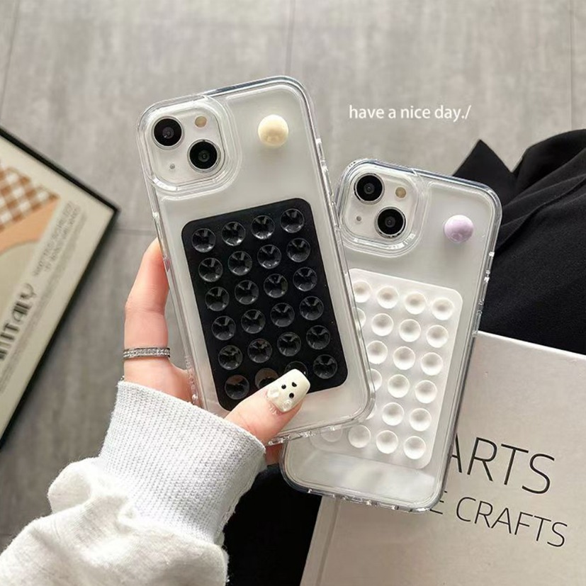 Phone Accessory - แผ่นยึดโทรศัพท์มือถือแบบซิลิโคนพร้อมจุกดูดอเนกประสงค์ ที่วางติดผนังแบบสี่เหลี่ยม ป้องกันการลื่น ติดด้านเดียว ใช้กับเคสโทรศัพท์มือถือ