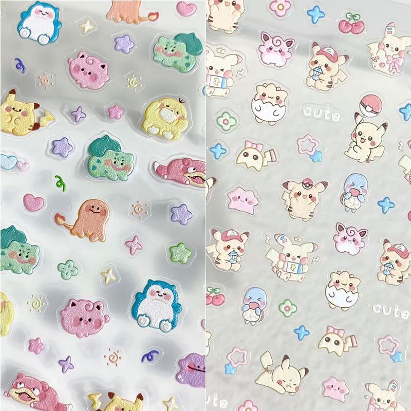 สติ๊กเกอร์ติดเล็บโปเกมอน ลายกา - Phone Accessories In China บทวิจารณ์และราคา