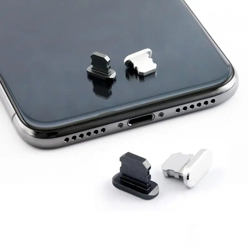 2 ชิ้นปลั๊กกันฝุ่นโลหะ ปลั๊กกั - Phone Accessories Online บทวิจารณ์และราคา
