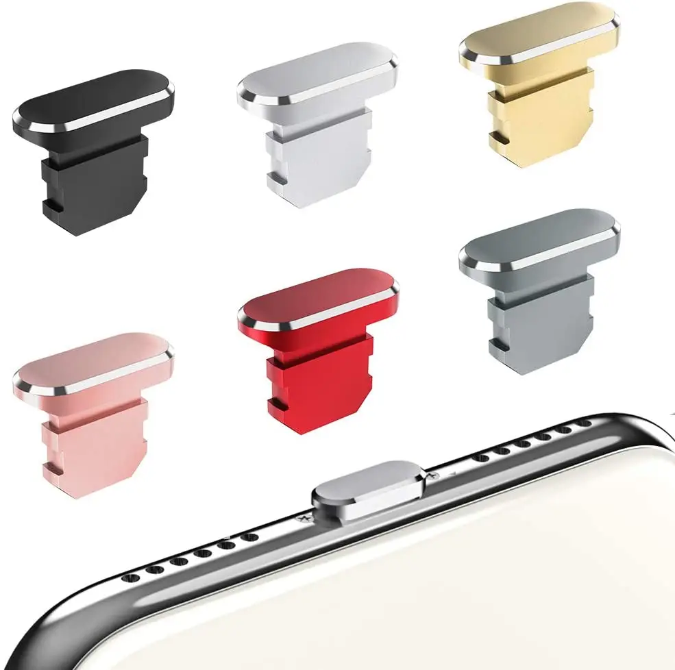 2 ชิ้นปลั๊กกันฝุ่นโลหะ ปลั๊กกั - Phone Accessories Online บทวิจารณ์และราคา
