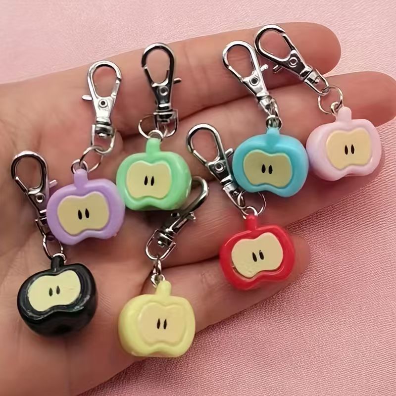 พวงกุญแจเรซินรูปแอปเปิ้ล 7 ชิ้ - Phone Accessory บทวิจารณ์และราคา
