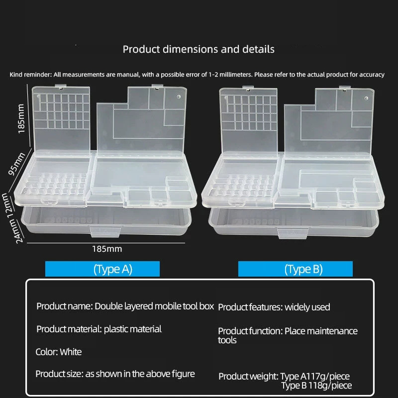 กล่องเก็บส่วนประกอบพลาสติกใสแบ - Phone Accessories And Repairs บทวิจารณ์และราคา