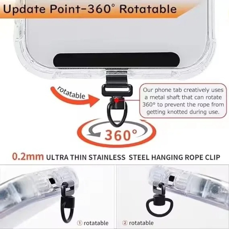 คลิปหนีบสายคล้องโทรศัพท์แบบหมุ - Phone Accessories Ring Holder บทวิจารณ์และราคา